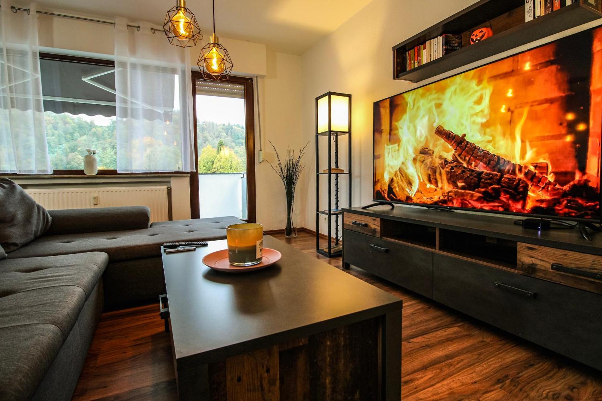 Moderne Fewo Sky Netflix Terrasse Burgblick Boxspringbett Waschtrockner Bullay Exteriör bild